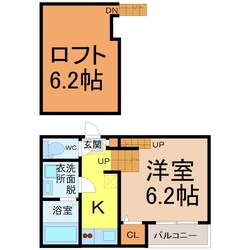 ＨＵＭＭＩＮＧＬＩＦＥ中村区役所の物件間取画像